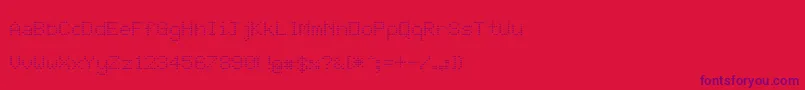 JdStars Font – Purple Fonts on Red Background