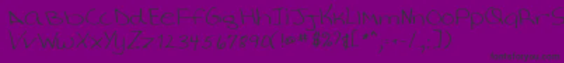 Lehn022 Font – Black Fonts on Purple Background