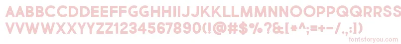 Шрифт MarketFreshBoldAllCaps – розовые шрифты на белом фоне
