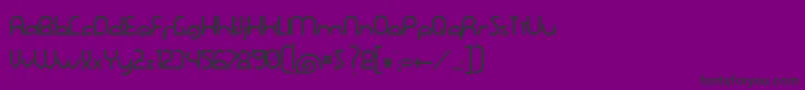 DawnerBold-Schriftart – Schwarze Schriften auf violettem Hintergrund