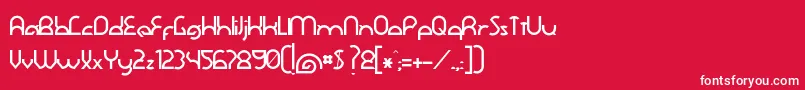 DawnerBold Font – White Fonts on Red Background