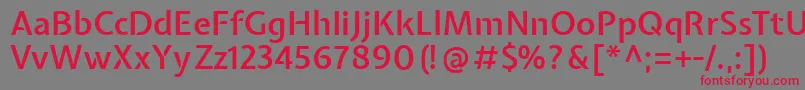 ExpletussansSemibold Font – Red Fonts on Gray Background