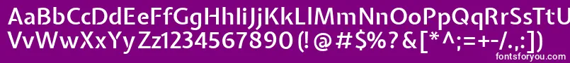 フォントExpletussansSemibold – 紫の背景に白い文字