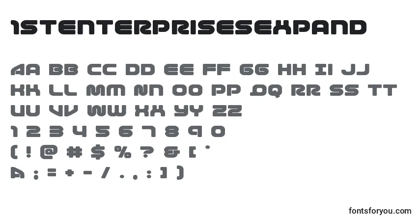 1stenterprisesexpand Font – alphabet, numbers, special characters