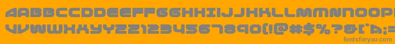 1stenterprisesexpand Font – Gray Fonts on Orange Background