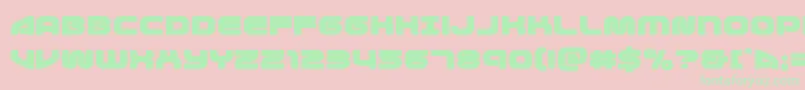 1stenterprisesexpand Font – Green Fonts on Pink Background