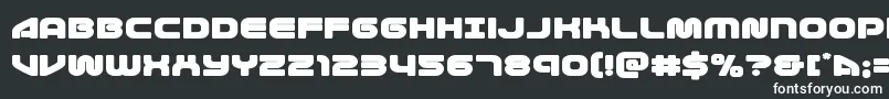 Шрифт 1stenterprisesexpand – белые шрифты на чёрном фоне
