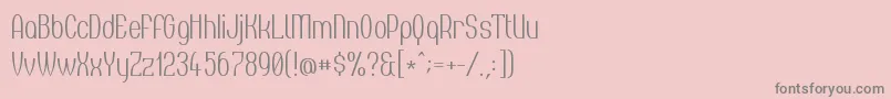 Tincusl0987フォントについての詳細 フォントTincusl0987 – ピンクの背景に灰色の文字