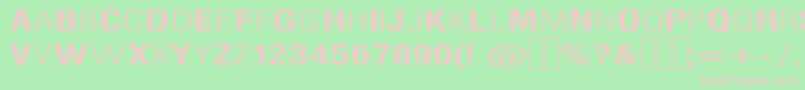 SilentHellOfCherylExtended Font – Pink Fonts on Green Background