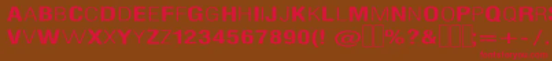 SilentHellOfCherylExtended Font – Red Fonts on Brown Background