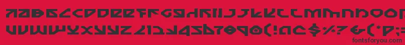 Шрифт Nostroe – чёрные шрифты на красном фоне