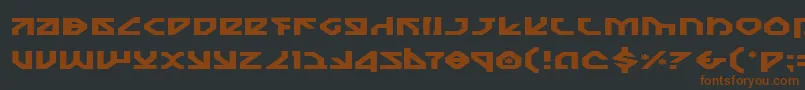 Шрифт Nostroe – коричневые шрифты на чёрном фоне
