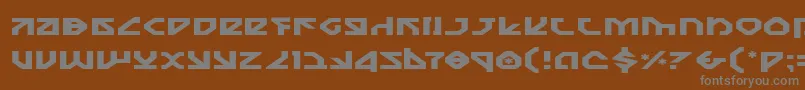 Nostroe Font – Gray Fonts on Brown Background