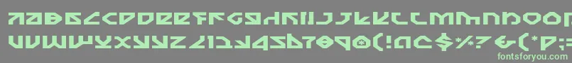 Nostroe Font – Green Fonts on Gray Background