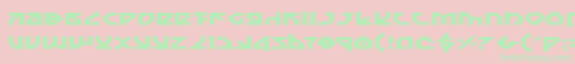 Nostroe Font – Green Fonts on Pink Background