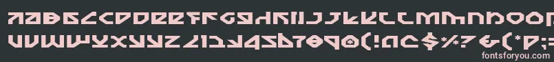 Nostroe Font – Pink Fonts on Black Background