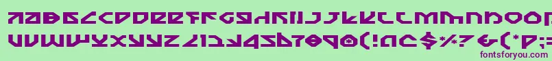 Nostroe-fontti – violetit fontit vihreällä taustalla