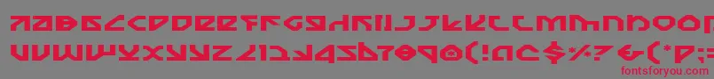 Nostroe Font – Red Fonts on Gray Background