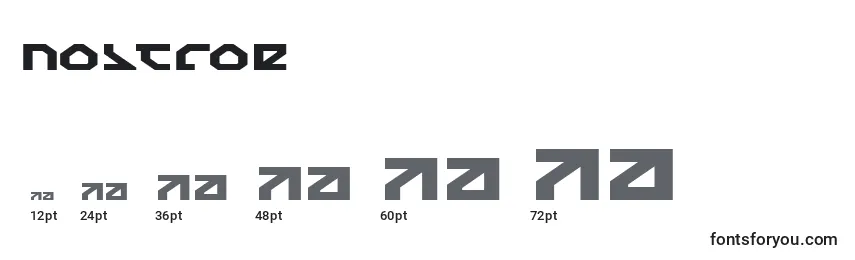 Nostroe Font Sizes