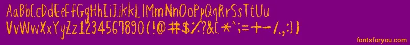 More about HapolePencil Font HapolePencil Font – Orange Fonts on Purple Background