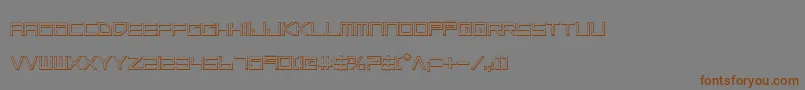 Шрифт Lgso – коричневые шрифты на сером фоне