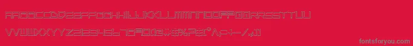 フォントLgso – 赤い背景に灰色の文字