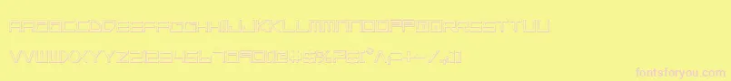 Lgso Font – Pink Fonts on Yellow Background