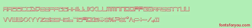 Шрифт Lgso – красные шрифты на зелёном фоне
