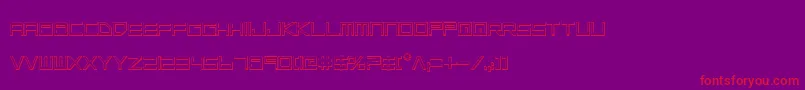 フォントLgso – 紫の背景に赤い文字