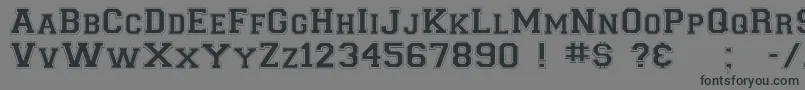 フォントCollegiateflf – 黒い文字の灰色の背景