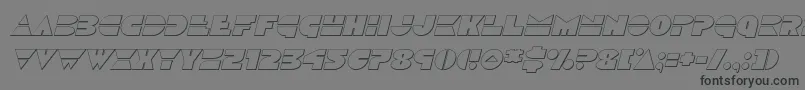 Discoduckoutital Font – Black Fonts on Gray Background