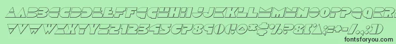 Discoduckoutital Font – Black Fonts on Green Background