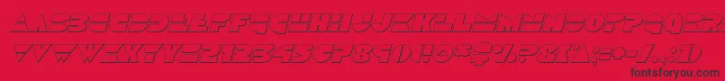 fuente Discoduckoutital – Fuentes Negras Sobre Fondo Rojo