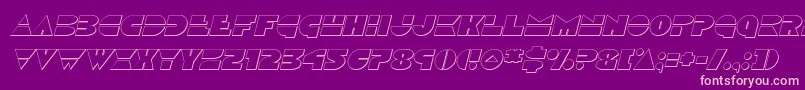 Discoduckoutital Font – Pink Fonts on Purple Background