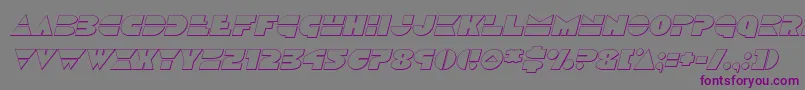 Discoduckoutital Font – Purple Fonts on Gray Background