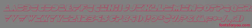 Discoduckoutital Font – Red Fonts on Gray Background