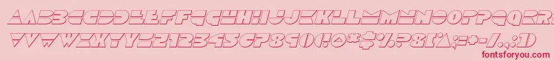 Discoduckoutital Font – Red Fonts on Pink Background