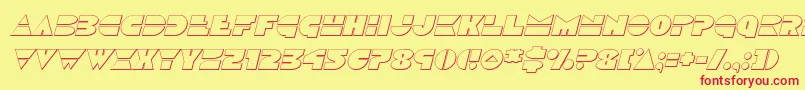 Discoduckoutital Font – Red Fonts on Yellow Background