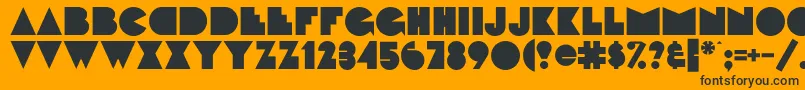 FattipattiflfBold Font – Black Fonts on Orange Background