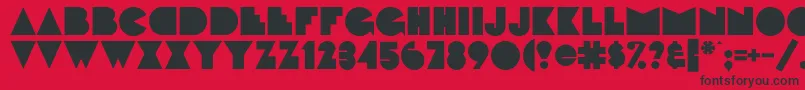 FattipattiflfBold Font – Black Fonts on Red Background