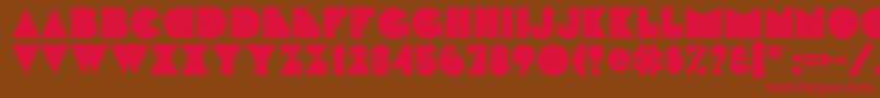 FattipattiflfBold Font – Red Fonts on Brown Background
