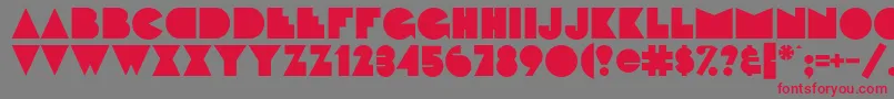 FattipattiflfBold Font – Red Fonts on Gray Background