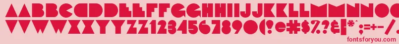FattipattiflfBold Font – Red Fonts on Pink Background