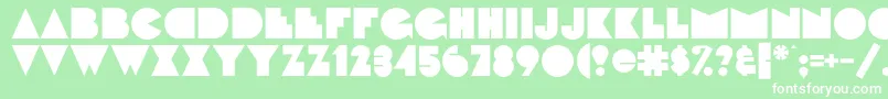 FattipattiflfBold Font – White Fonts on Green Background