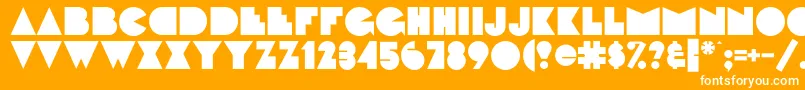 FattipattiflfBold Font – White Fonts on Orange Background