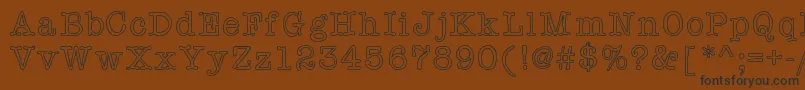 Effinground Font – Black Fonts on Brown Background
