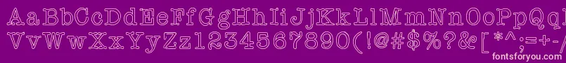 Effinground Font – Pink Fonts on Purple Background