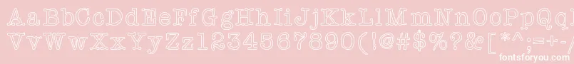 More about Effinground Font Effinground Font – White Fonts on Pink Background