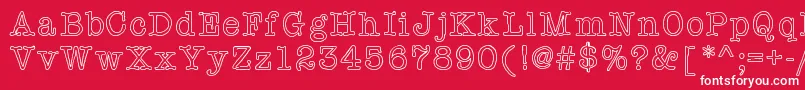 Effinground Font – White Fonts on Red Background