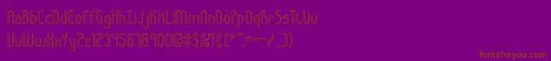 Obstacll Font – Brown Fonts on Purple Background